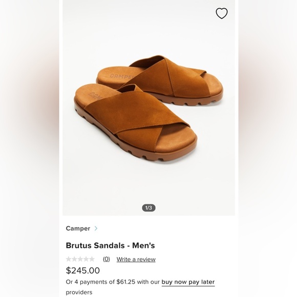 Camper Brown Slide Sandals - Picture 2 of 14